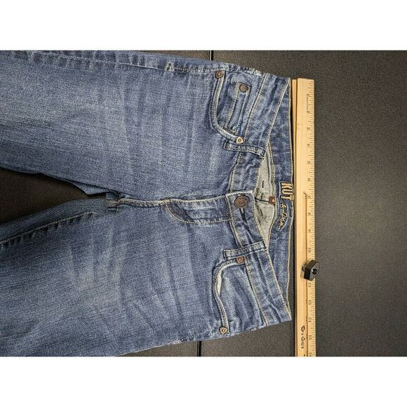 Kut from the Kloth Whiskered Straight Leg Jeans Dark Wash Women's Size 4 - Picture 7 of 8